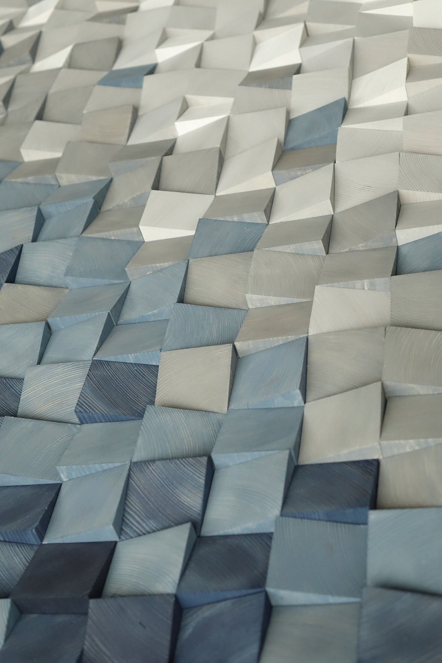 blue and gray wood wall art decor, nature wall hanging, textured art decor, wood wall sculpture , environmental decor, mosaic wall hanging