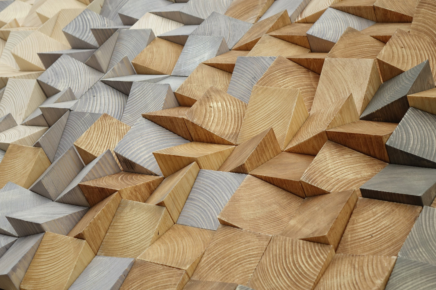 earth tone wall art, mosaic wall hanging, textured wood wall art, 3D wood wall decor grey brown, modern wooden wall art for living room