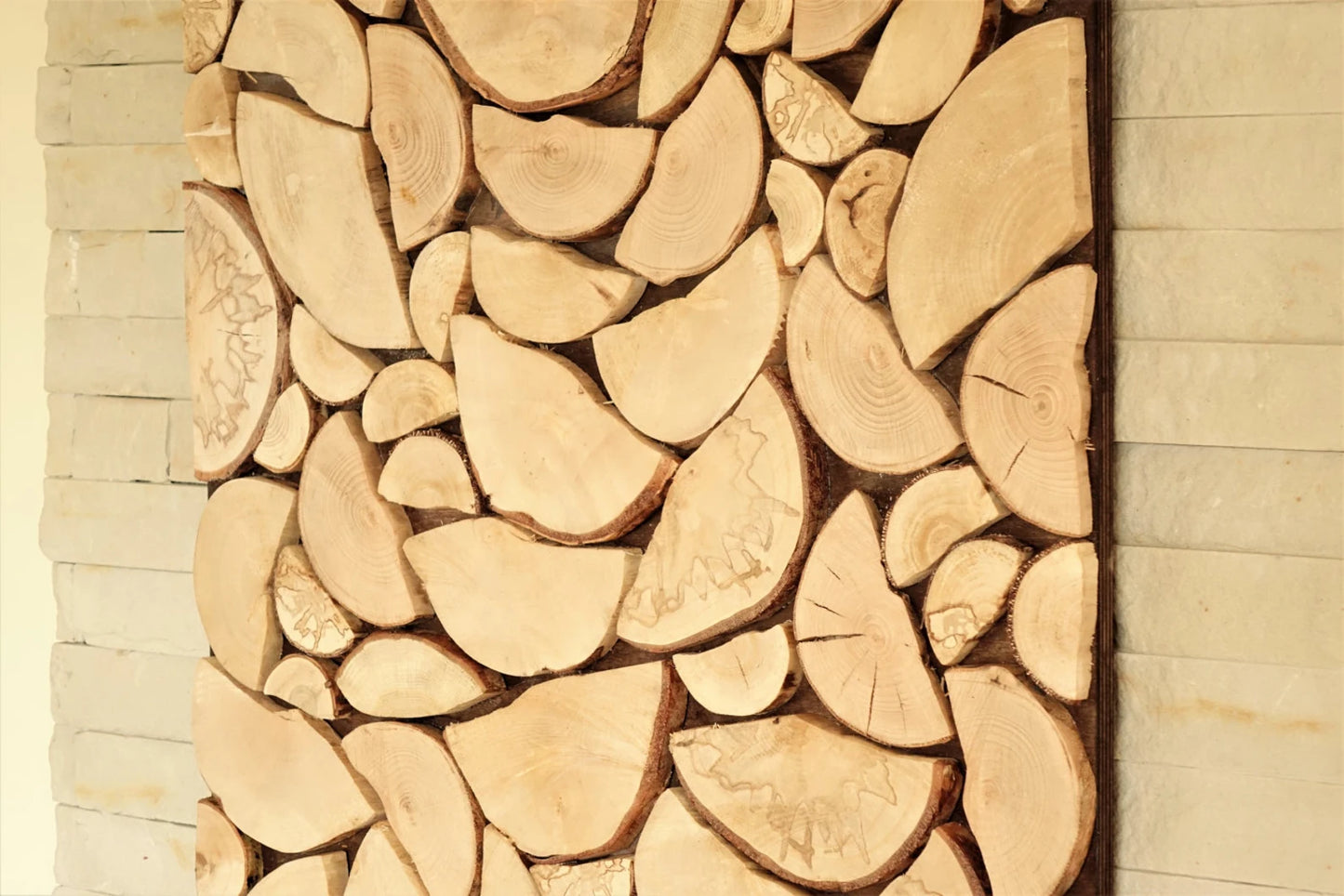 USA ONLY, wood art chopped slices panel, Environment wall art, sliced wood art, wood wall art, nature wall hanging, holzwand kunst