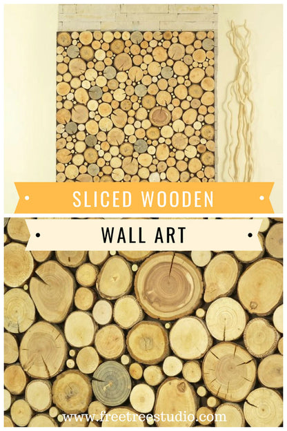 modern wall art, tree slices wall panel, sliced wood art, wooden wall art, nature hanging, holzwand kunst