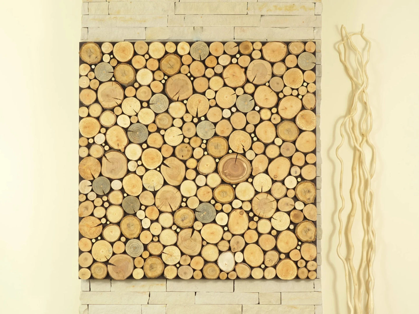 modern wall art, tree slices wall panel, sliced wood art, wooden wall art, nature hanging, holzwand kunst