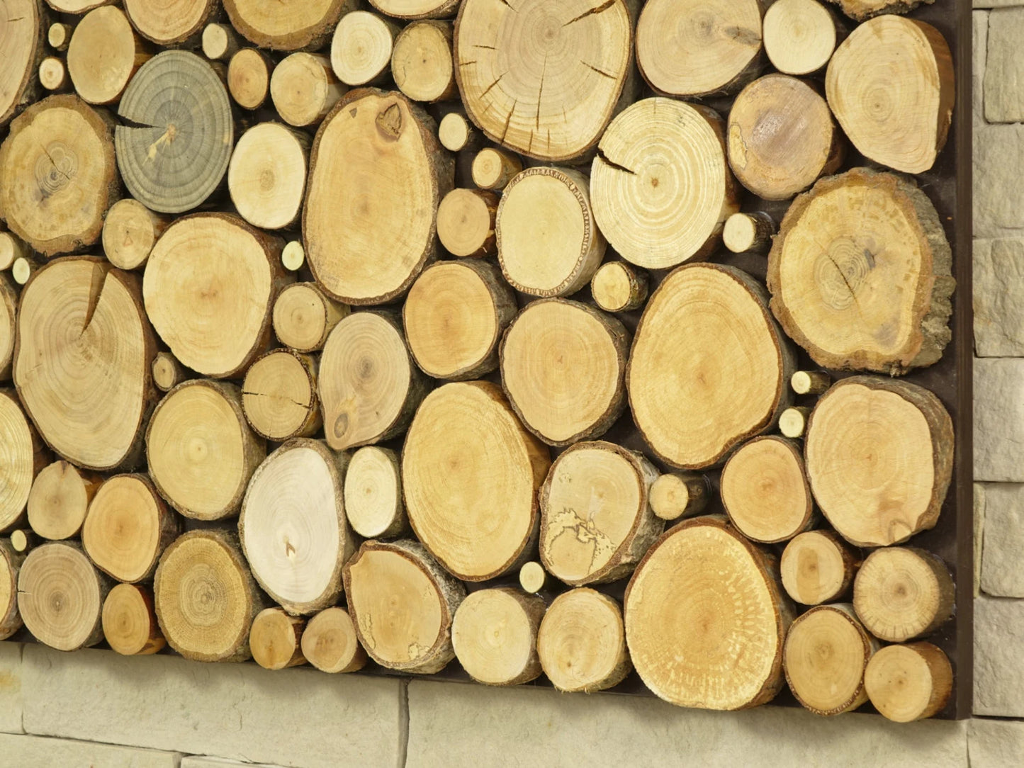 modern wall art, tree slices wall panel, sliced wood art, wooden wall art, nature hanging, holzwand kunst
