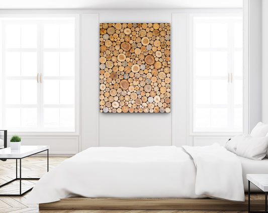 USA/CAN Environmental wall decor, wall hanging decor, reclaimed wood wall art, tree rounds wall panel, modern wood wall art, holzwand kunst
