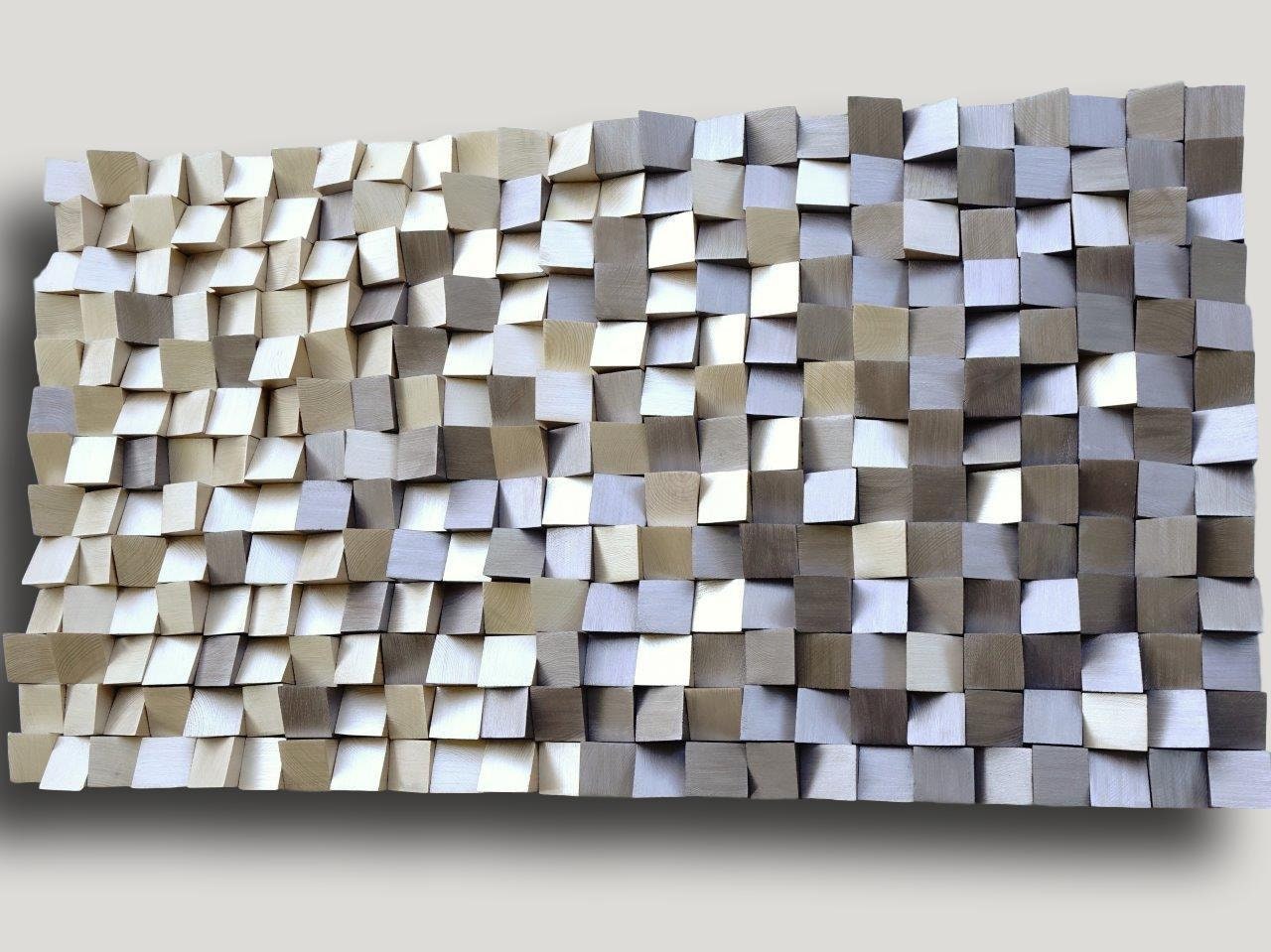 modern wood wall art, 3D wood wall art, modern Gold and Silver Wall Decor, textured wooden wall hanging