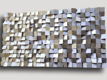 modern wood wall art, 3D wood wall art, modern Gold and Silver Wall Decor, textured wooden wall hanging