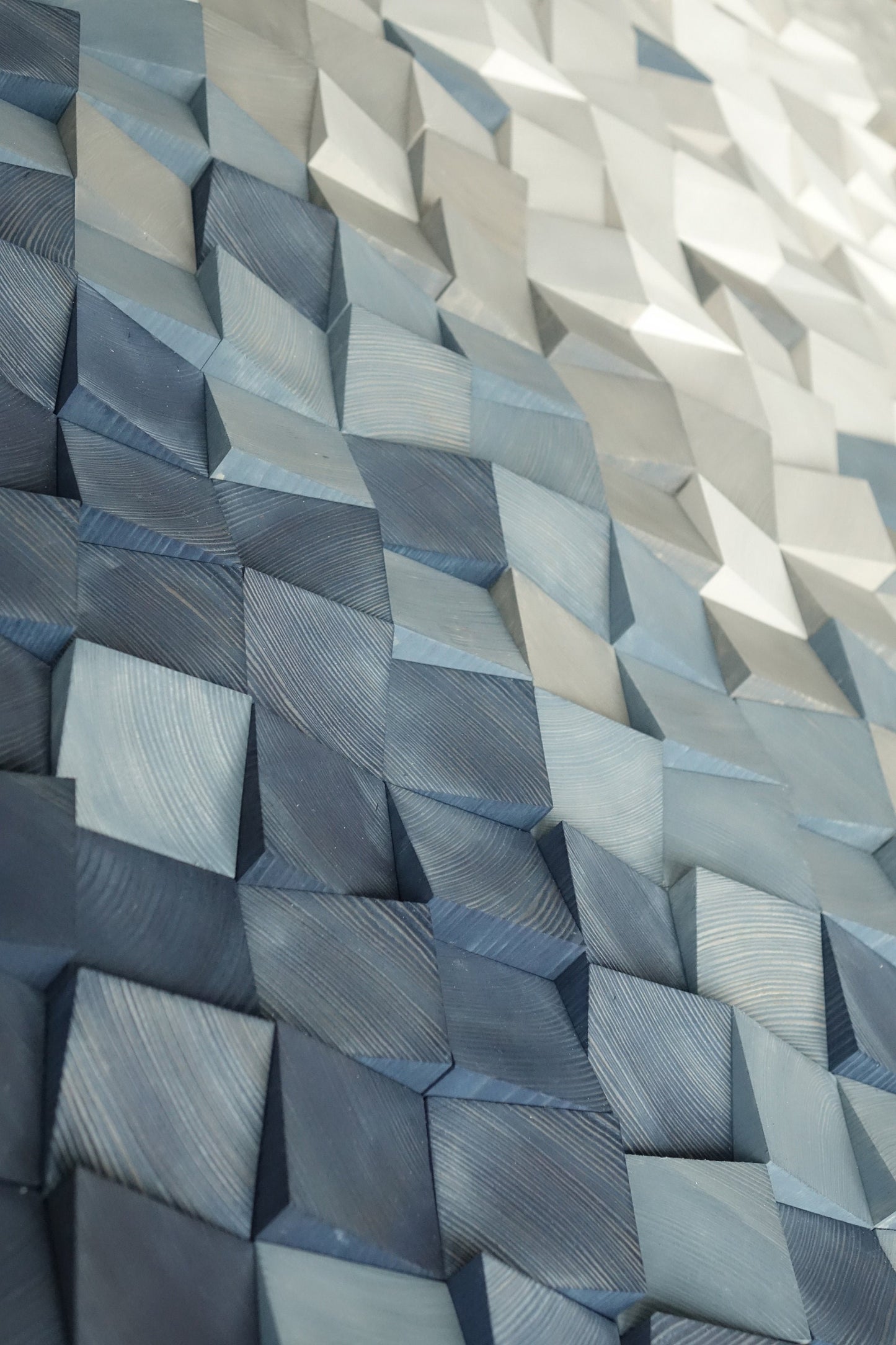 blue and gray wood wall art decor, nature wall hanging, textured art decor, wood wall sculpture , environmental decor, mosaic wall hanging
