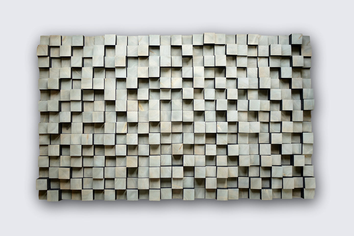 black gray wood sound diffuser, wood wall art sculpture, wood wall hanging, 3d wood wall panel, wooden acoustic panel, sound panel