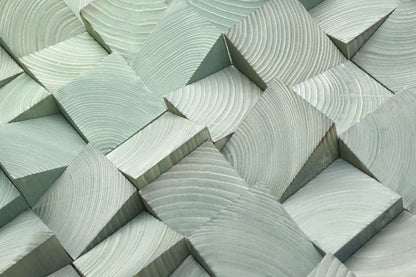 ombre wooden wall art, 3D mosaic, modern abstract wood wall art, wood wall art, green wall art, rustic, wood wall decor, green ombre