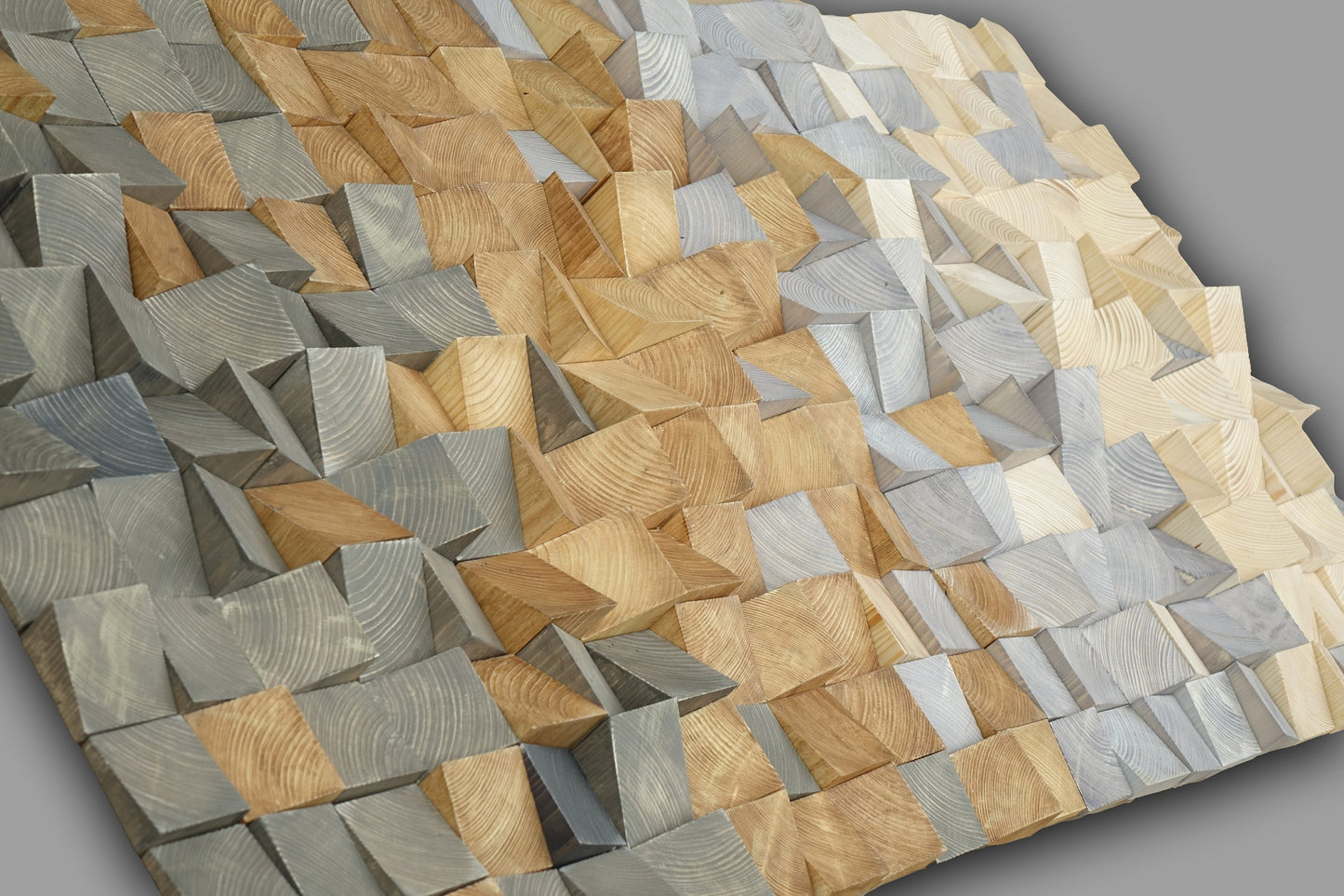 earth tone wall art, smoky gray, sand, grayish brown, textured wood wall art, 3D wood wall decor grey brown, modern wall art for living room